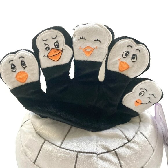 Santa Collection Sugar Loaf Penguin Finger Hand Puppet Stuffed Plush Igloo 2007 - Picture 2 of 14